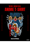 Kaos Cotton Pria Wanita Anime One Piece Buggy